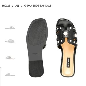 Nine West Gema Studded Slide Sandal